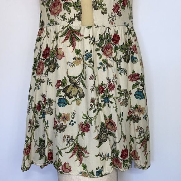 For Love And Lemons Dress Beige Net Floral Fit&Flare Dress Excellent S… - Picture 4 of 8